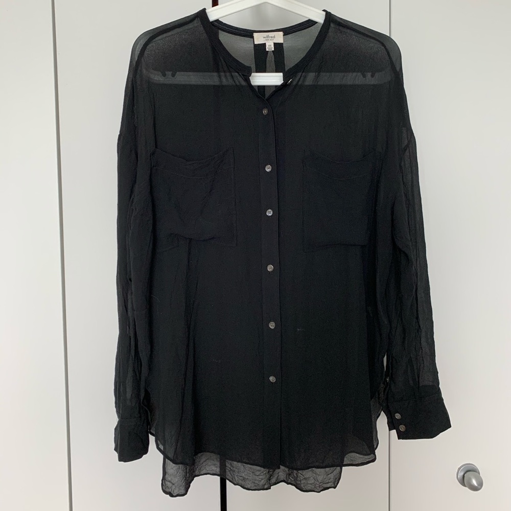 Aritzia Wilfred Giffard Silk Blouse